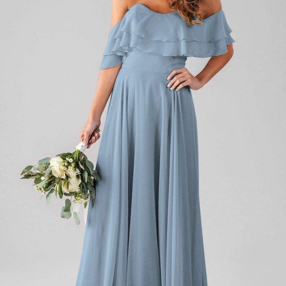 Kennedy Blue Allison Bridesmaid Dress Slate Blue 2